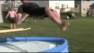 Backyard Waterslide FAIL
