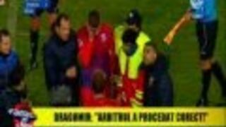 Cios od kibica i kopanina