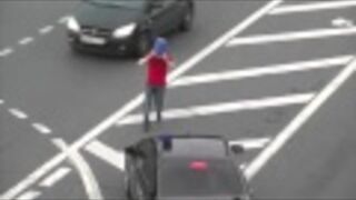 Hardkorowy Cwaniak na autostradzie