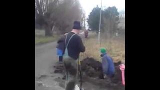Skopali babci działke
