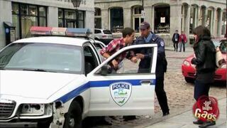 Victim Steals Police Car Prank