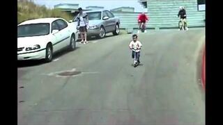 Upadek na hulajnodze!