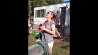 Umbrella Roof jump fail