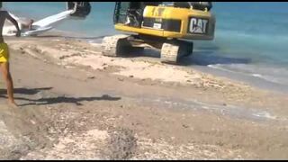 Zabawa: Koparką nad morze