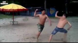 Znokautowany w ulicznej walce