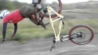 Dłuuugi lot...rowerem