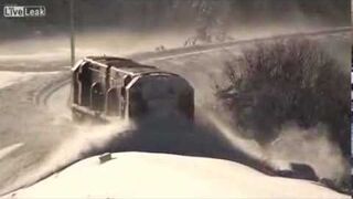 Odśnieżanie pociągiem w Nowej Zelandii