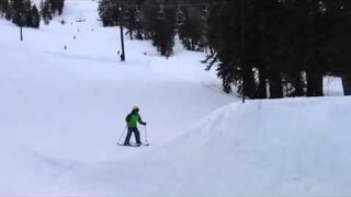 Ski jump fail