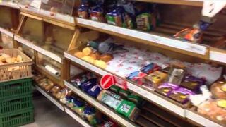 Gołąb w supermarkecie