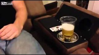 Fotel z nalewaniem piwa