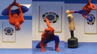 Taekwondo Spiderman - Flips & Kicks