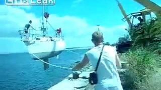 Wodowanie żaglówki