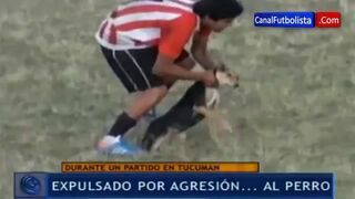 Piłkarz z Argentyny rzucił psem!