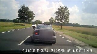 Zajechał drogę podczas wyprzedzania. Internauta pokazuje nagranie