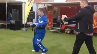 Niezbyt udany pokaz taekwondo