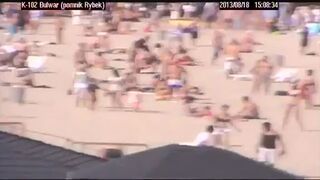 Ruch Chorzów i Meksykanie na plaży w Gdyni