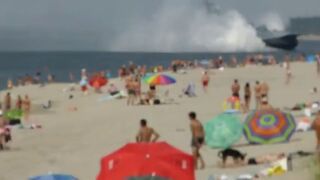 Zwyczajny dzień na plaży w Rosji