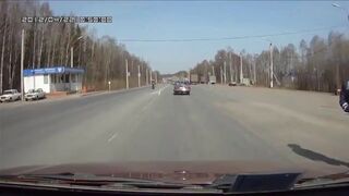 Rosyjska drogówka w akcji