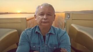 Jarosław Kaczyński w reklamie VOLVO