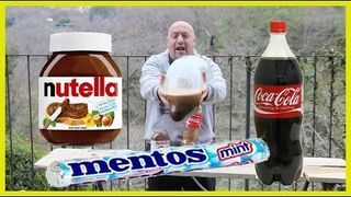 Coca cola + Nutella + Mentos + Prezerwatywa