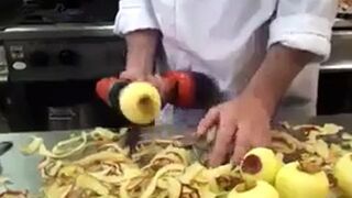 Obieranie jabłek wiertarką!