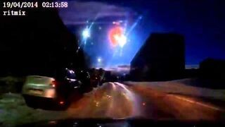 Rosjanie sfilmowali upadek asteroidy