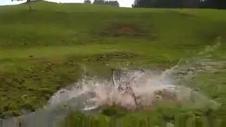 Rowerem przez błoto!