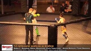 12-latkowie Walczyli w klatce - Nokaut