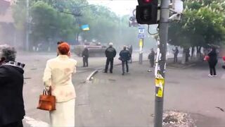 Barykada vs Ukraińskie czołgi BWP