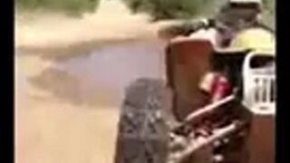 Mąż rozjechał żonę quadem