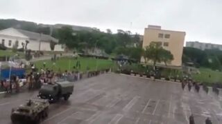 Podczas parady w Rosji rozjechano żołnierza