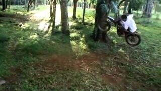 Huśtawka z motocykla