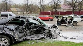 Compilation of accidents on the video recorder