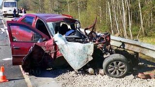 A selection of terrible road accidents