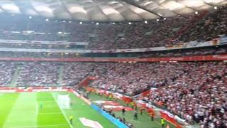 Reakcja stadionu na gola Sebastian Mila - Polska Niemcy 2:0
