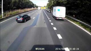 Jak nie jeździć po autostradzie. Belgia
