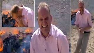 Dziennikarz na haju. Palenie narkotyków.