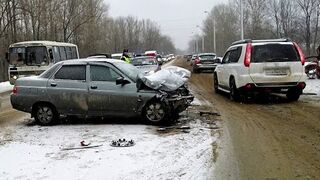 Winter car accident 2014