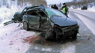 Winter car accidents