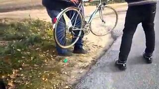 Co ja nie pojadę?! Pijak na rowerze