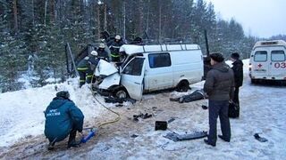 Winter accidents on the roads