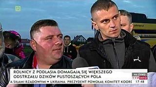 Rolnik po chłopsku do polityków - Dziki na Podlasiu