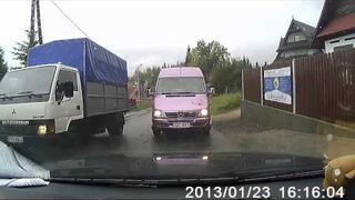 Jazda na czołówkę Bus. Wyprzedzanie pod górkę