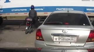 Zapomniał o hamulcu?