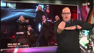 Tłumacz języka migowego kradnie show na Eurowizji!