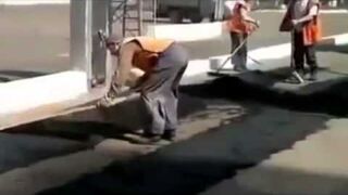 Walcowanie asfaltu w Rosji
