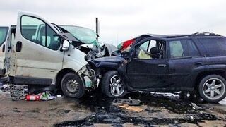 Russian car accidents april 2015