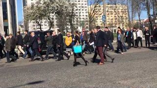 Spontaniczne tłumy Bronisława Komorowskiego (Gdynia)