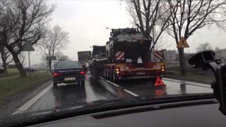 Kobierzyce, czołg spadł z lawety