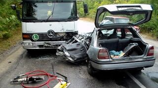 Accidents on the roads, in July 2015